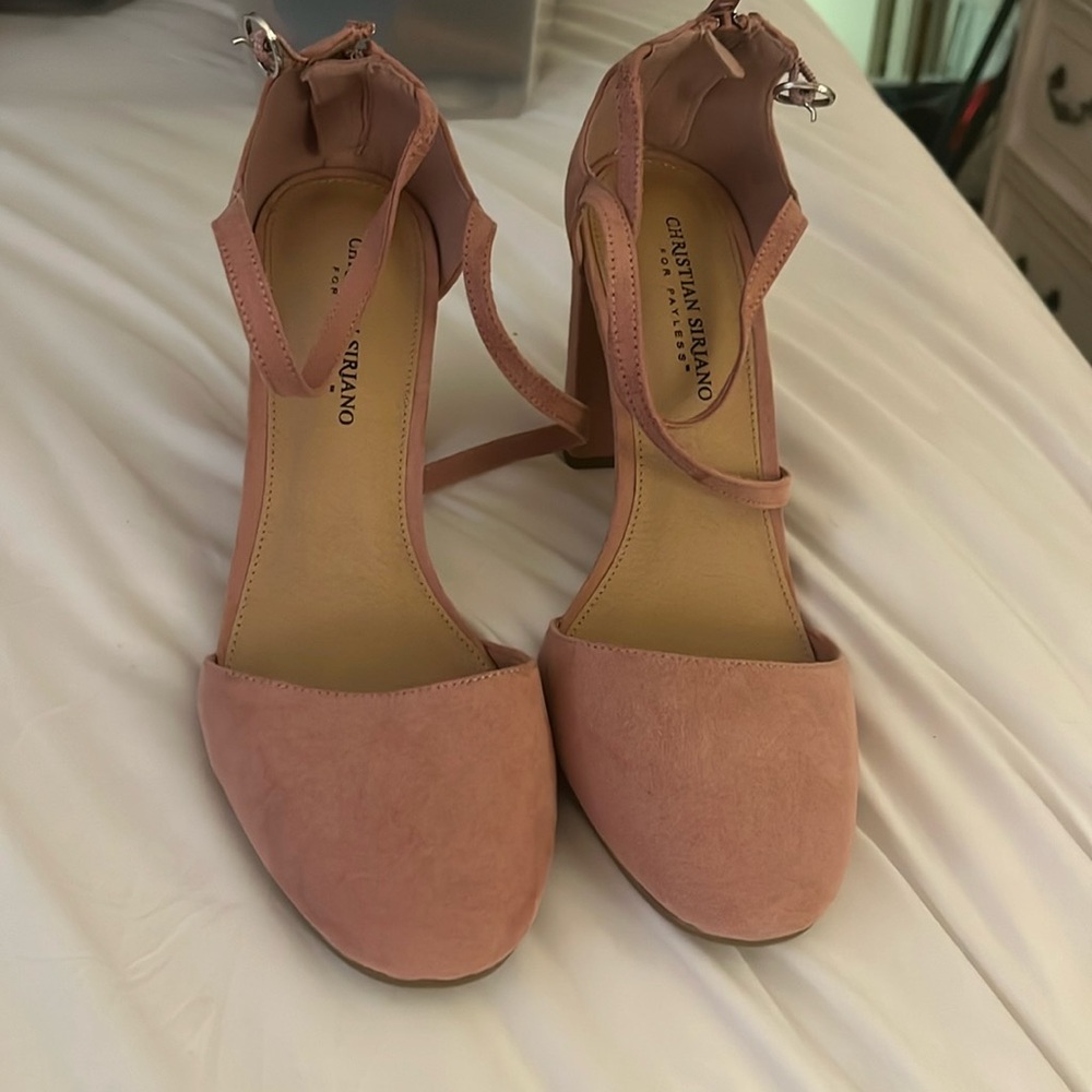 Pink Christian Siriano shoes for Payless